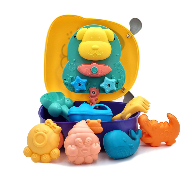 WOOPIE 3-in-1 Sandbox Set, Suitcase, Dog, Water Table