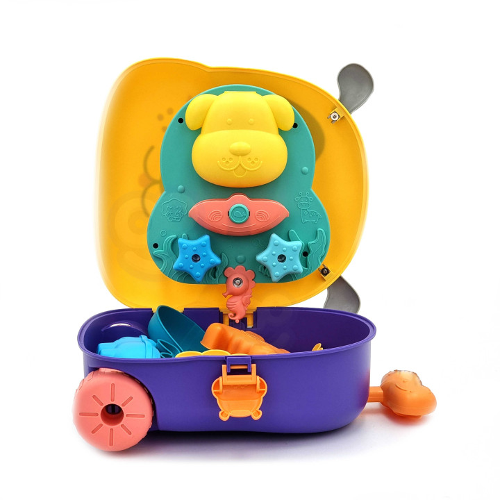 WOOPIE 3-in-1 Sandbox Set, Suitcase, Dog, Water Table
