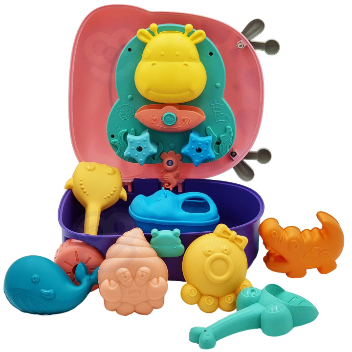 WOOPIE 3-in-1 Sandbox Set: Deer Suitcase + Water Toy