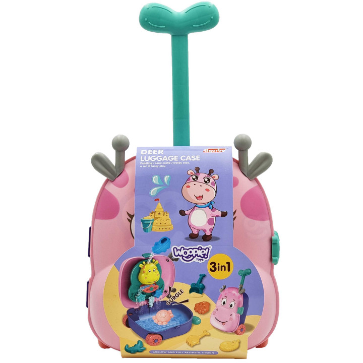 WOOPIE 3-in-1 Sandbox Set: Deer Suitcase + Water Toy