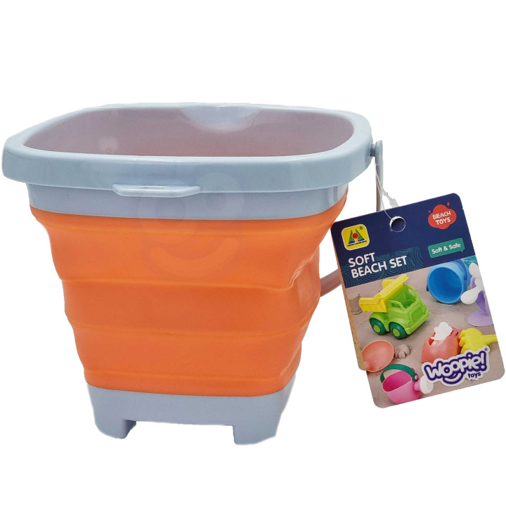 WOOPIE Folding Square Bucket Orange
