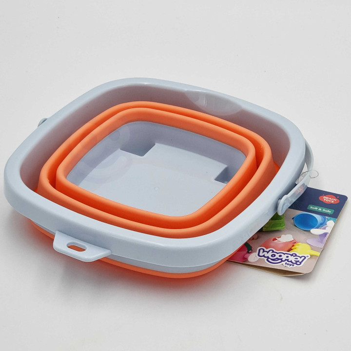 WOOPIE Folding Square Bucket Orange