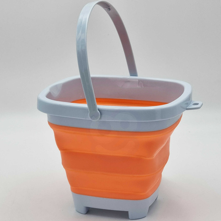 WOOPIE Folding Square Bucket Orange
