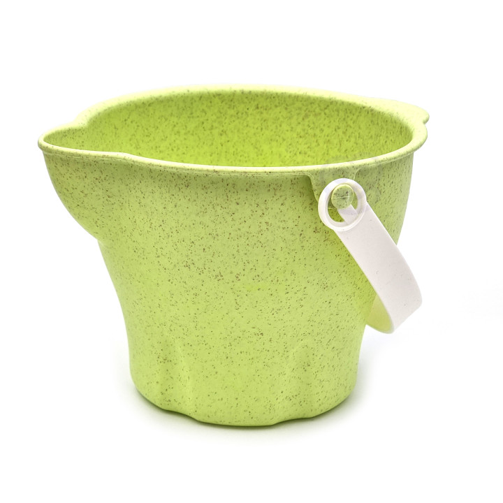 WOOPIE Sand Bucket Set with Car 11 pcs. BIODEGRADABLE ORGANIC MATERIAL