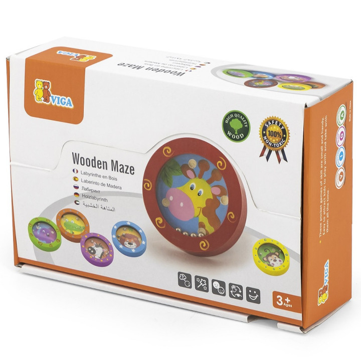 VIGA Wooden Animal Maze 1 pc