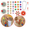 MASTERKIDZ Gears and Chain Wall Board 79 Pieces. Build your own mechanism.