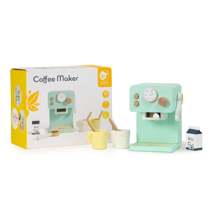 Wooden Coffee Maker for Kids – Little Barista | Classic World