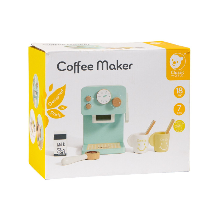 Wooden Coffee Maker for Kids – Little Barista | Classic World