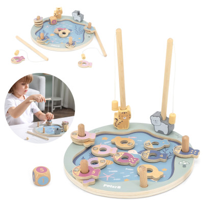 VIGA PolarB Wooden Fishing Game