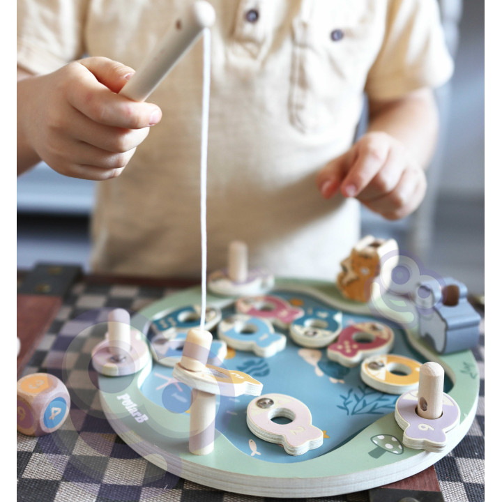 VIGA PolarB Wooden Fishing Game