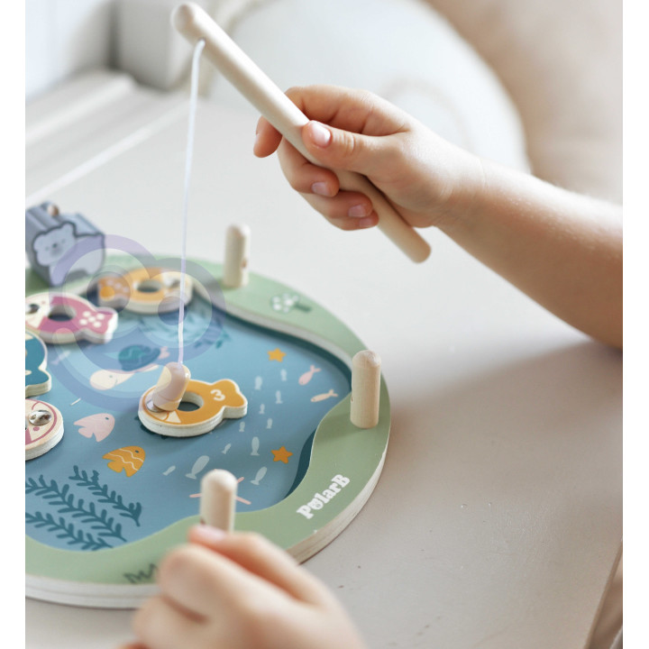 VIGA PolarB Wooden Fishing Game