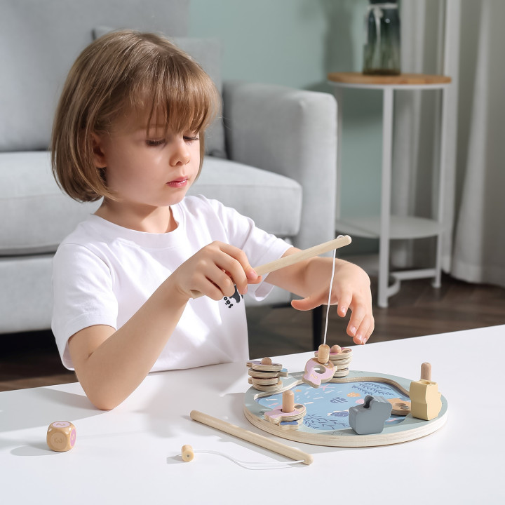 VIGA PolarB Wooden Fishing Game