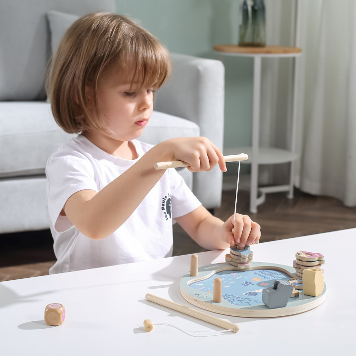 VIGA PolarB Wooden Fishing Game