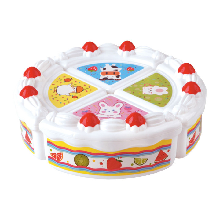 WOOPIE Birthday Cake and Sliced Fruit with Sweets