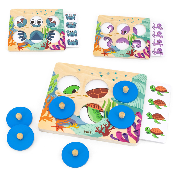 VIGA Game Compare Spot the Difference Sea Animals