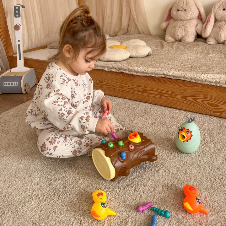 WOOPIE Arcade Game Catch the Bug + Piggy Bank Wanka Get Up Egg