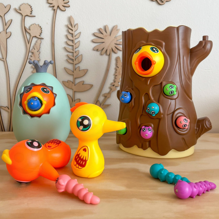 WOOPIE Arcade Game Catch the Bug + Piggy Bank Wanka Get Up Egg