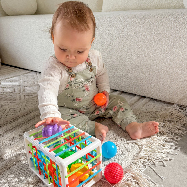 WOOPIE Elastyczna Kostka Sensoryczna Sorter dla Dzieci 13 el.
