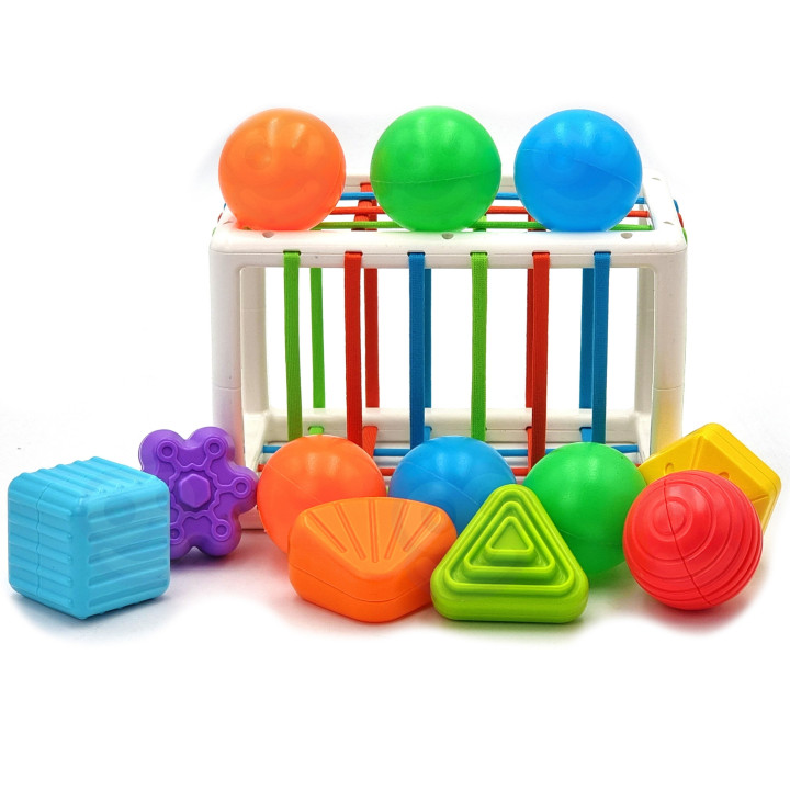 WOOPIE Elastyczna Kostka Sensoryczna Sorter dla Dzieci 13 el.