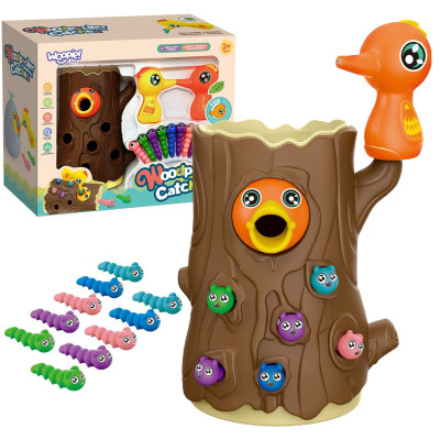 WOOPIE Magnetic Arcade Game Catch the Bug 2 Woodpeckers + 10 Bugs