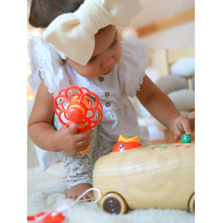 WOOPIE Arcade Game Woodpecker Bug Hammer 3in1 Stroller Puller for Babies