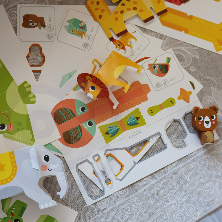 WOOPIE ART&FUN DIY 3D Origami Creative Kit 10 Animals