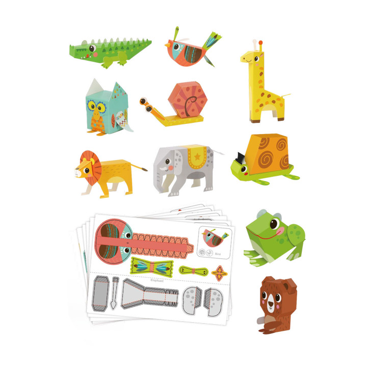 WOOPIE ART&FUN DIY 3D Origami Creative Kit 10 Animals