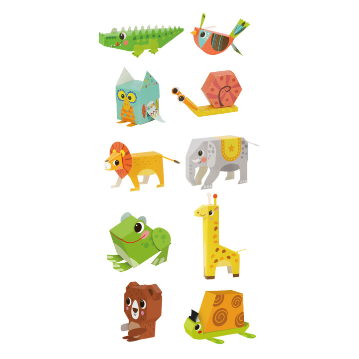WOOPIE ART&FUN DIY 3D Origami Creative Kit 10 Animals