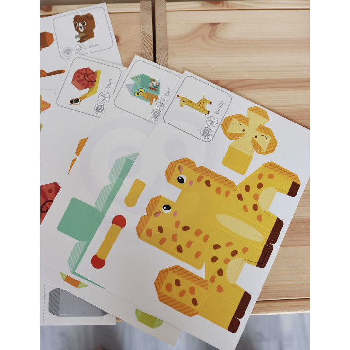 WOOPIE ART&FUN DIY 3D Origami Creative Kit 10 Animals