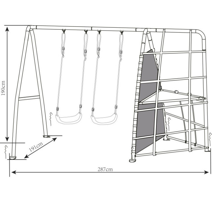 AXI Family Sports Center Swings Climbing Net