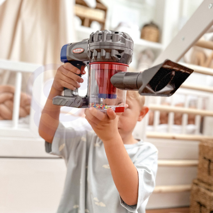 WOOPIE 3-in-1 Interactive Upright Vacuum Cleaner for Children with Suction Function