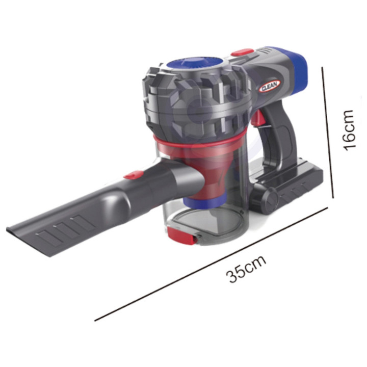 WOOPIE 3-in-1 Interactive Upright Vacuum Cleaner for Children with Suction Function