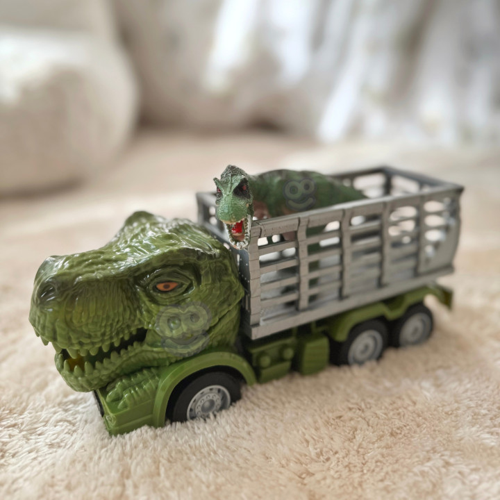 WOOPIE Samochód Zdalnie Sterowany RC Dinozaur Zielony + Figurka