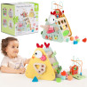 CLASSIC WORLD Montessori Cube 10 in 1 Happy Farm XXL