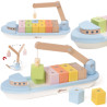 CLASSIC WORLD Wooden Block Stacking Ship 13 pcs.