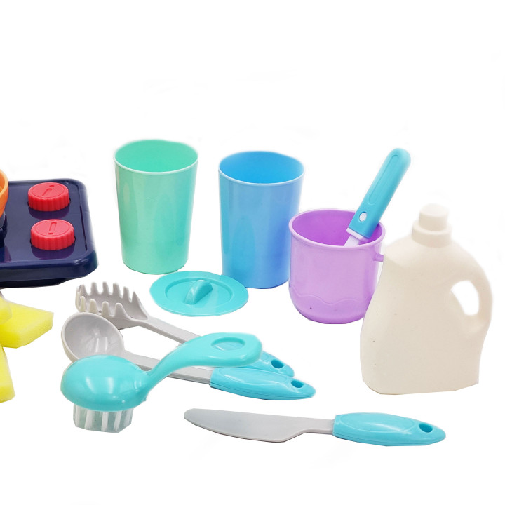WOOPIE 2-in-1 Kitchen Sink for Kids Pink