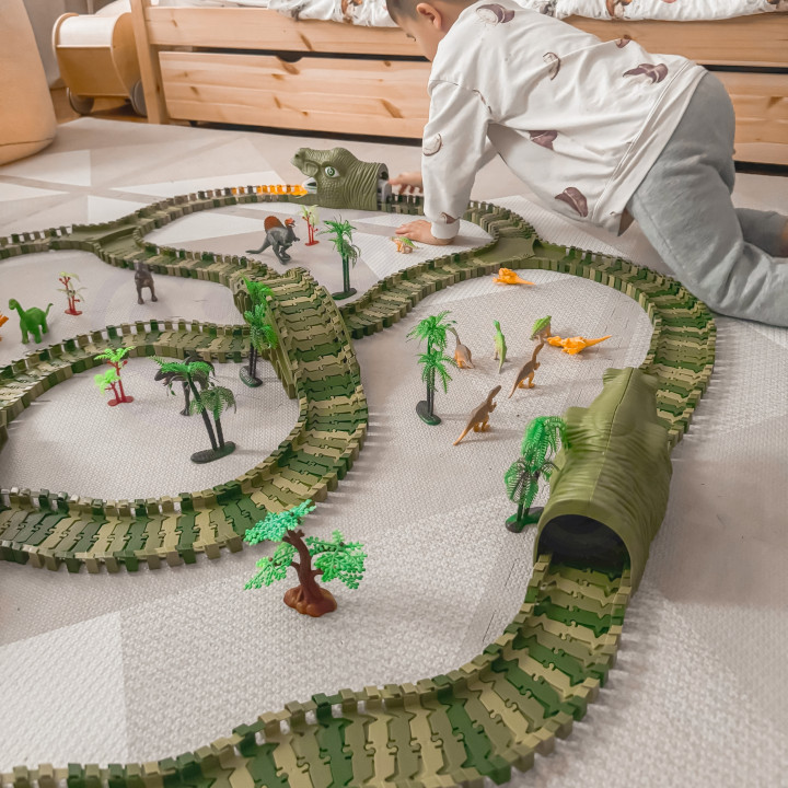 WOOPIE XXL Dinosaurs Car Track 240 pcs.