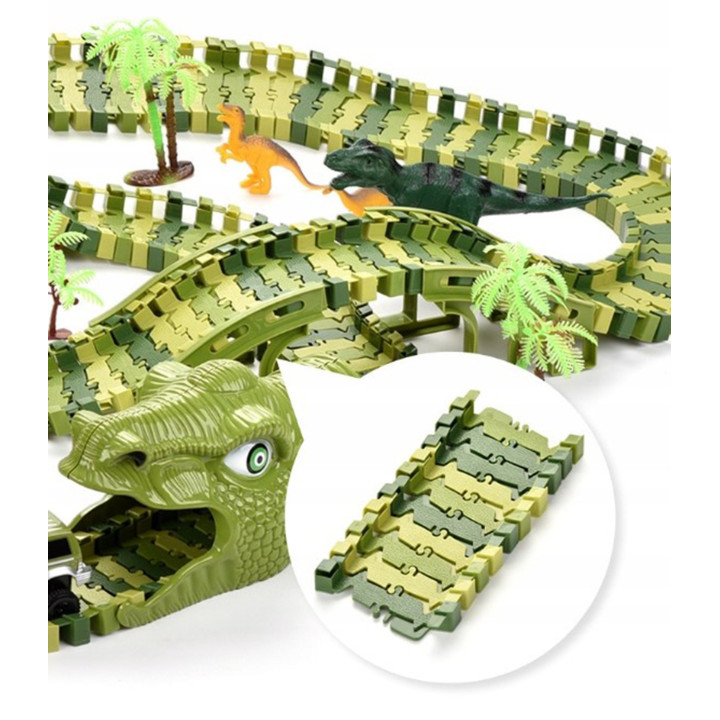 WOOPIE XXL Dinosaurs Car Track 240 pcs.