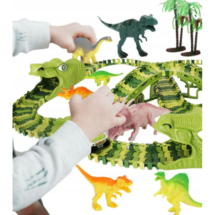 WOOPIE XXL Dinosaurs Car Track 240 pcs.