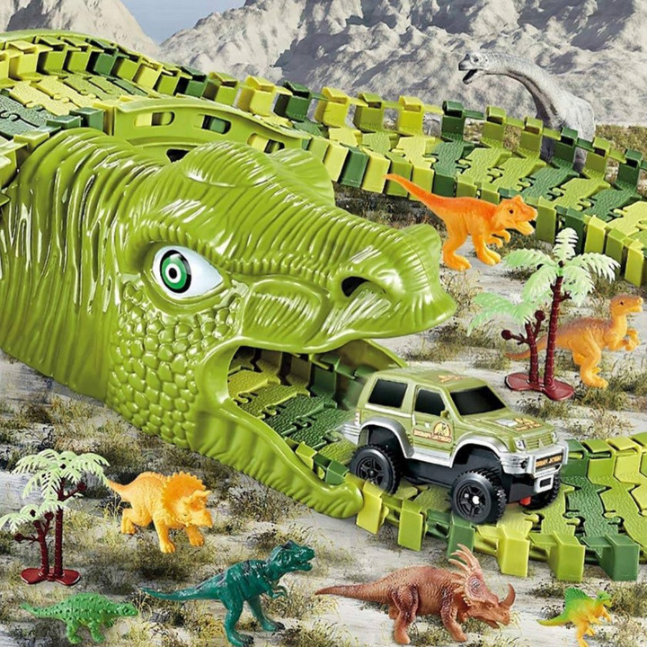 WOOPIE XXL Dinosaurs Car Track 240 pcs.
