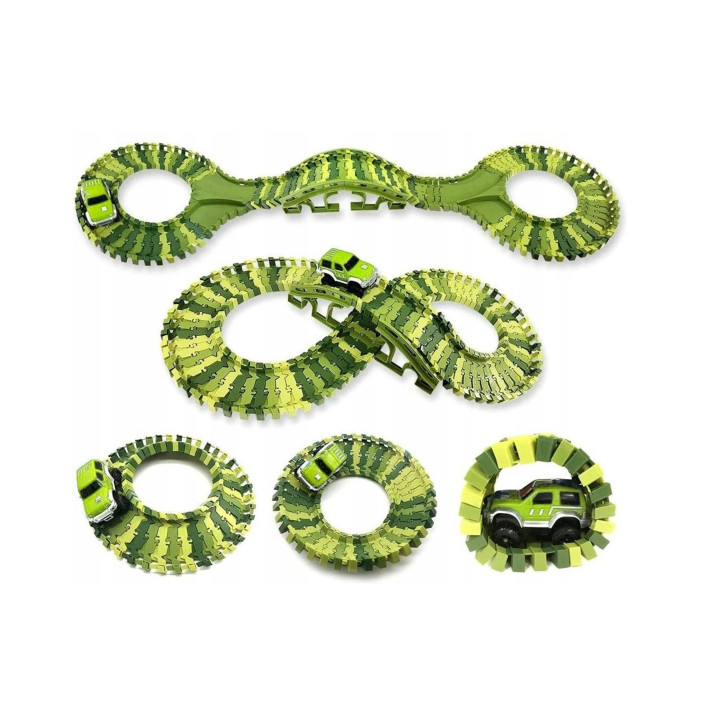 WOOPIE XXL Dinosaurs Car Track 240 pcs.