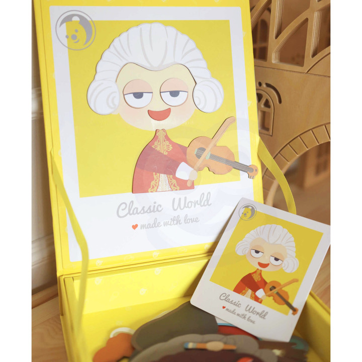 CLASSIC WORLD Magnetic Puzzle Fashion Photos Boys 32 pcs.