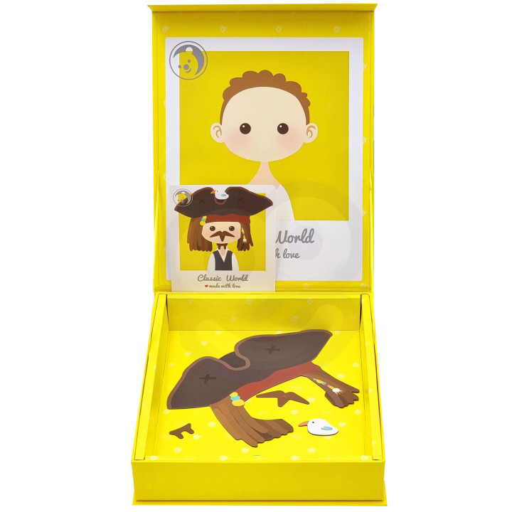 CLASSIC WORLD Magnetic Puzzle Fashion Photos Boys 32 pcs.