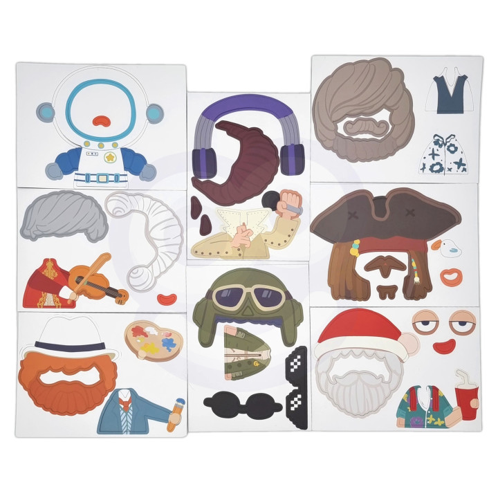 CLASSIC WORLD Magnetic Puzzle Fashion Photos Boys 32 pcs.