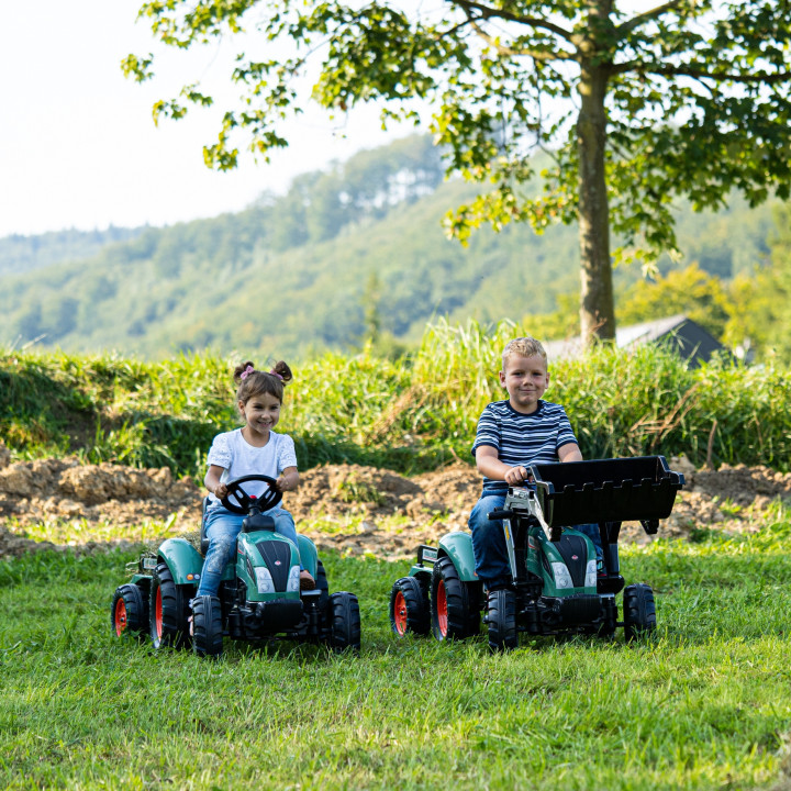 FALK Lander Green Pedal Tractor with Trailer for 3-7 Years