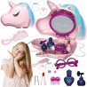 WOOPIE Dressing Table for Girls 2 in 1 Beauty Salon in a Unicorn Bag