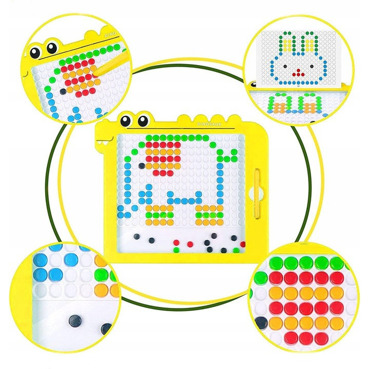 WOOPIE Magnetic Board for Children Montessori MagPad Dinosaur