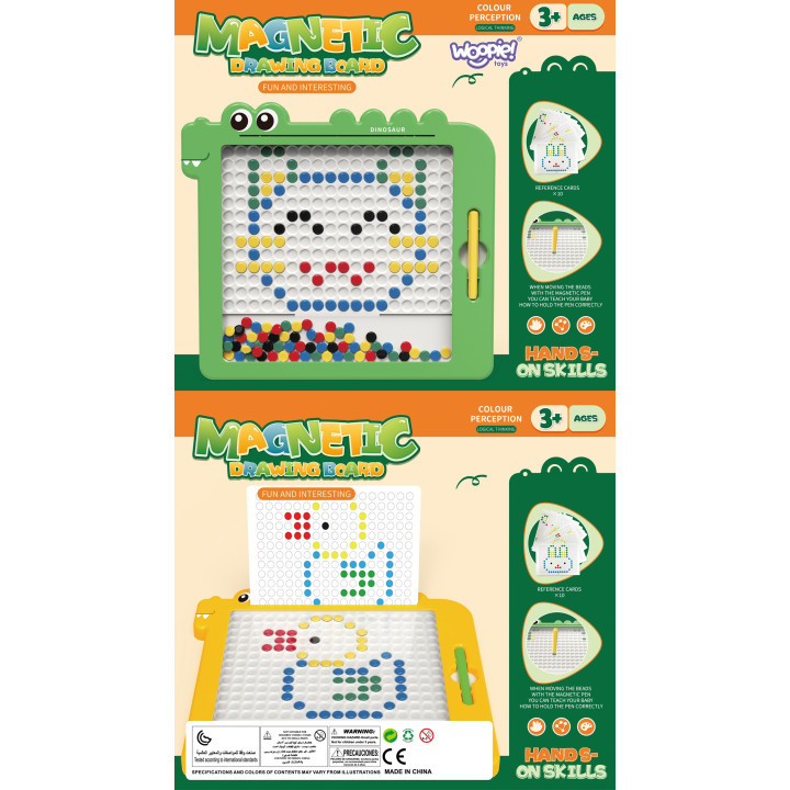 WOOPIE Magnetic Board for Children Montessori MagPad Dinosaur