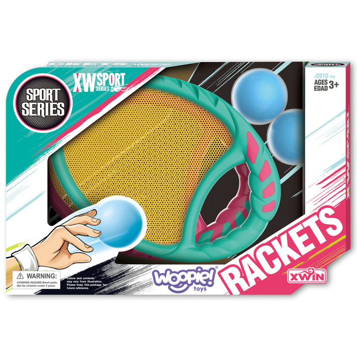 WOOPIE Catch Ball Arcade Game 2 Paddles + 2 Balls