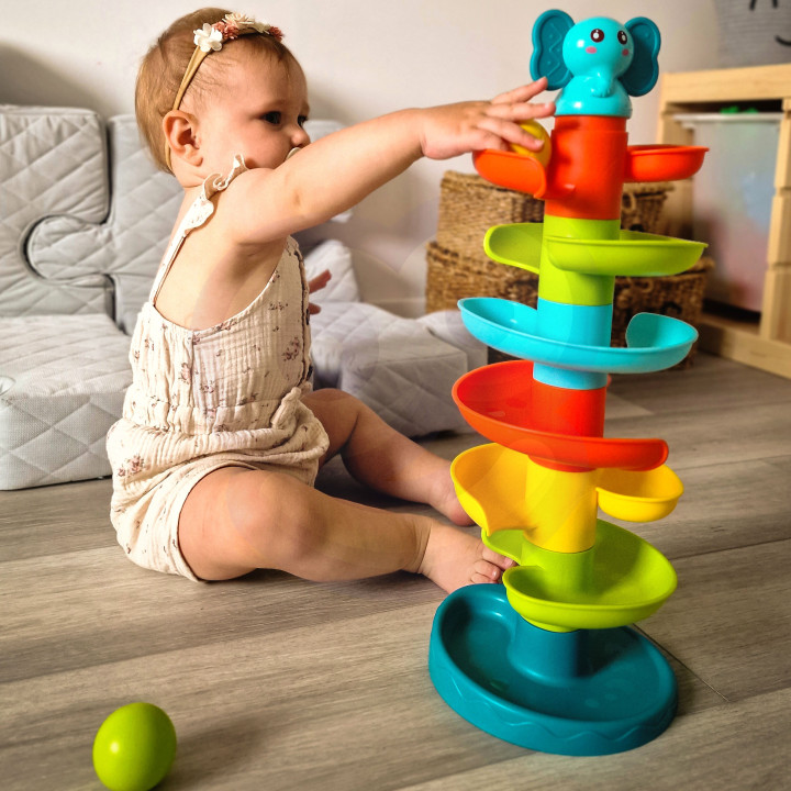 WOOPIE BABY Ball Track Spiral Set + 3 Balls